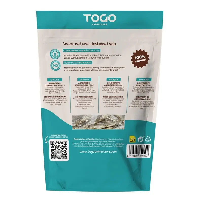 Togo Snack Anchovas secas naturais, 1 unid.