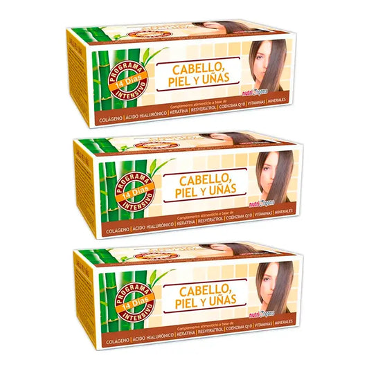 Tongil Nutriorgans Cabelo Pele e Unhas , Embalagem 3 x 10 Ml x 14 frascos