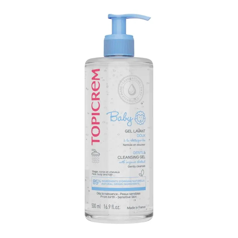 Topicrem Baby Gel de Limpeza Suave, 500 ml