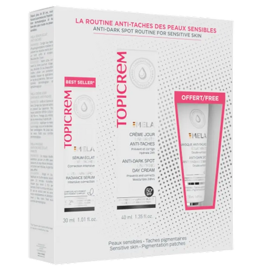 Topicrem Mela Serum Box 30 Ml + Creme de Dia 40 Ml + Máscara 50 Ml