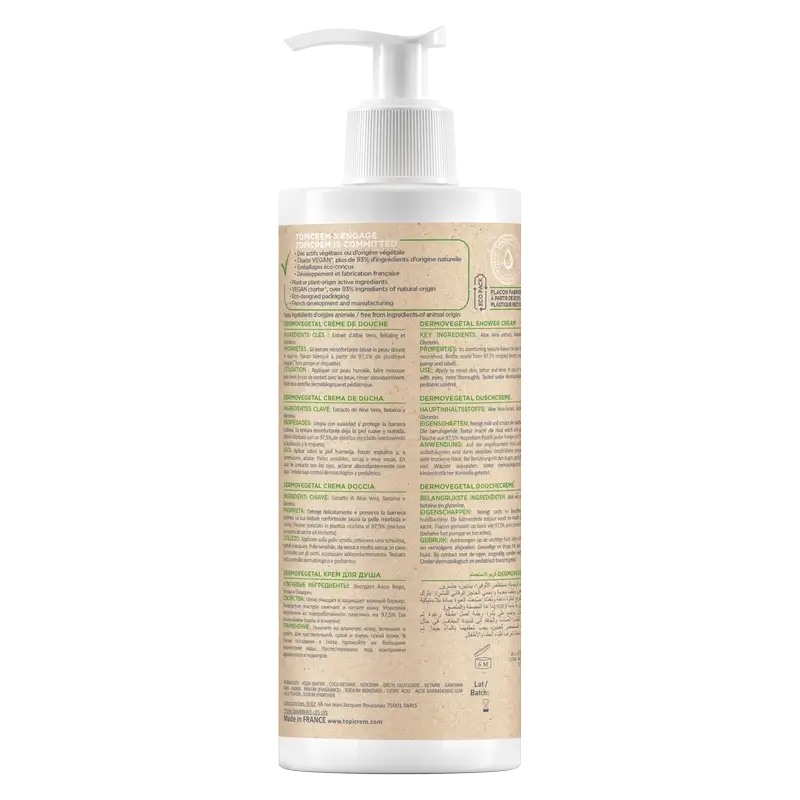 Topicrem Dermovegetal Creme de Duche , 390 ml