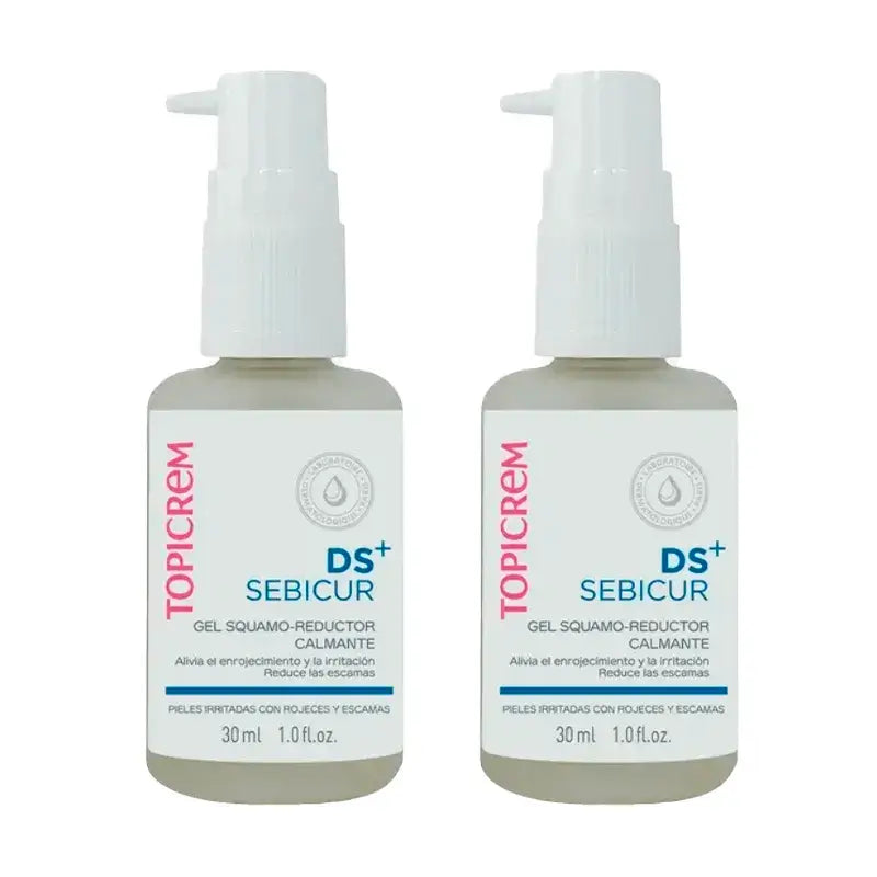 Topicrem DS+ Sebicur Gel Suavizante Redutor de Espuma, Embalagem 2 x 30 ml