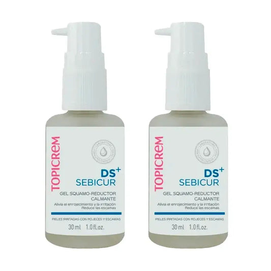 Topicrem DS+ Sebicur Gel Suavizante Redutor de Espuma, Embalagem 2 x 30 ml