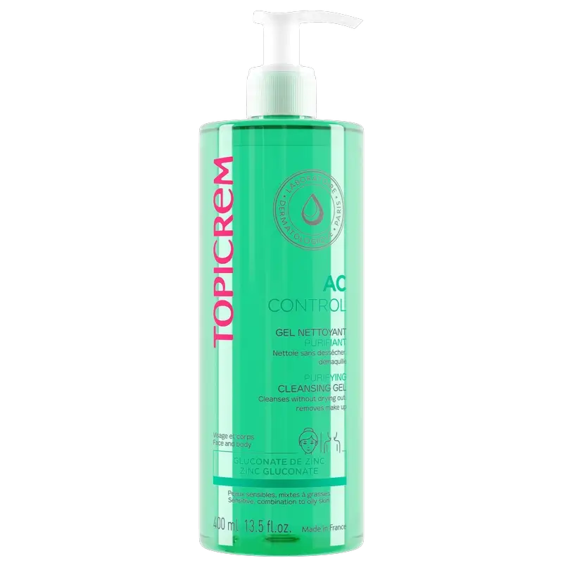 Topicrem Ac Control Gel de Limpeza Purificante, 400 Ml