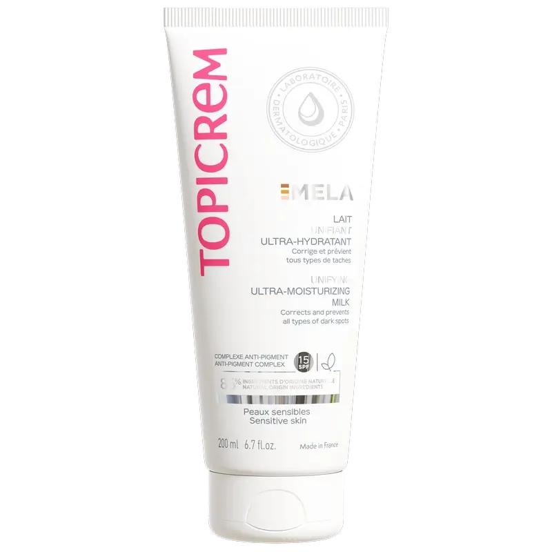 Topicrem Mela Leite Corporal Unificante Ultra-Moisturizante Spf15, 200 ml