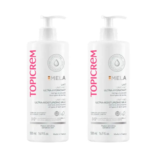 Topicrem Mela Leite Corporal Ultra-Moisturizante , spf15 , Embalagem 2 x 500 ml