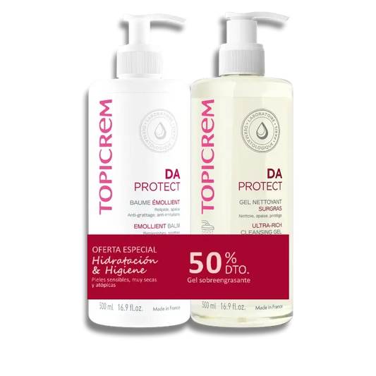 Topicrem Pack Da Emollient Balm 500 Ml + Da Superfatting Gel 500 Ml