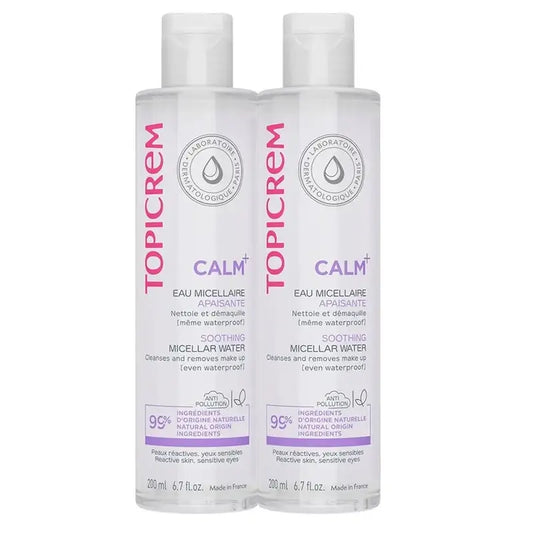 Topicrem Pack Duo Calm+ Água Micelar 200 Ml 2ª Unidade 50%.