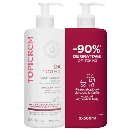 Topicrem Duo Pack Da Protect Bálsamo Emoliente 500 Ml 2ª Unidade 50%.