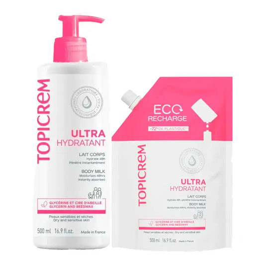 Pack Hidratante Corporal Topicrem Infinite 500 ml + Recarga