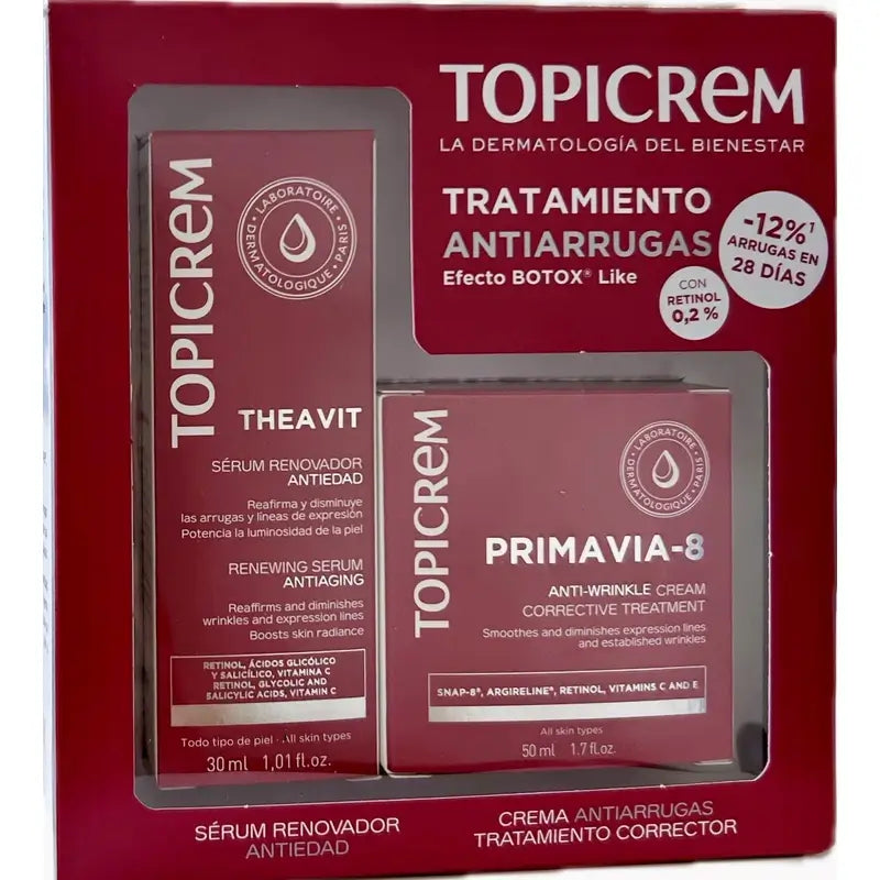 Topicrem Pack Theavit Serum 30 Ml + Primavia-8 Cream 50 Ml