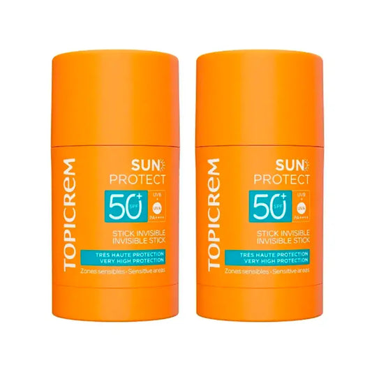 Topicrem Sun Protect Stick Invisível Spf50+, Embalagem 2 x 15 Gr