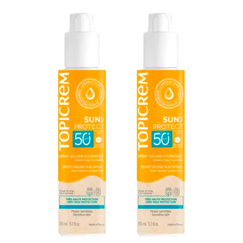 Topicrem Sun Protect Spray Spf50+, Embalagem 2 x 150 Ml