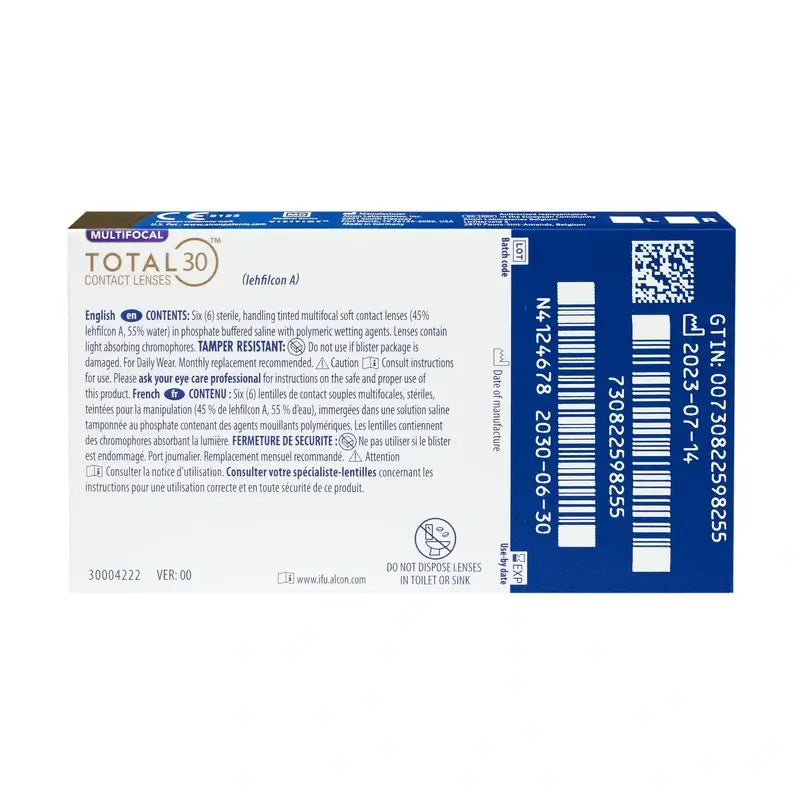 Total30 Lentes Multifocais Mensais, 6 unidades