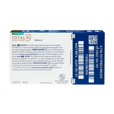 Total30 Monthly Toric Lenses , 6 unidades