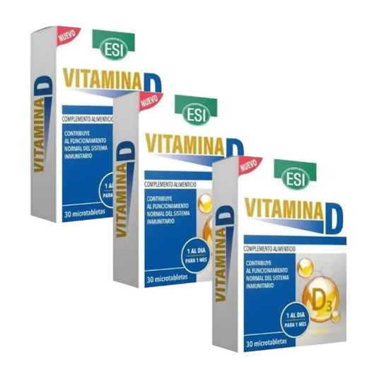 Trepatdiet-Esi Embalagem de Vitamina D 3 x 30 comprimidos