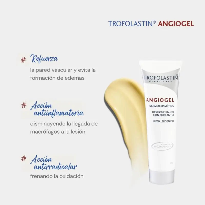 Trofolastin Angiogel Creme Despigmentante, 2x100 ml