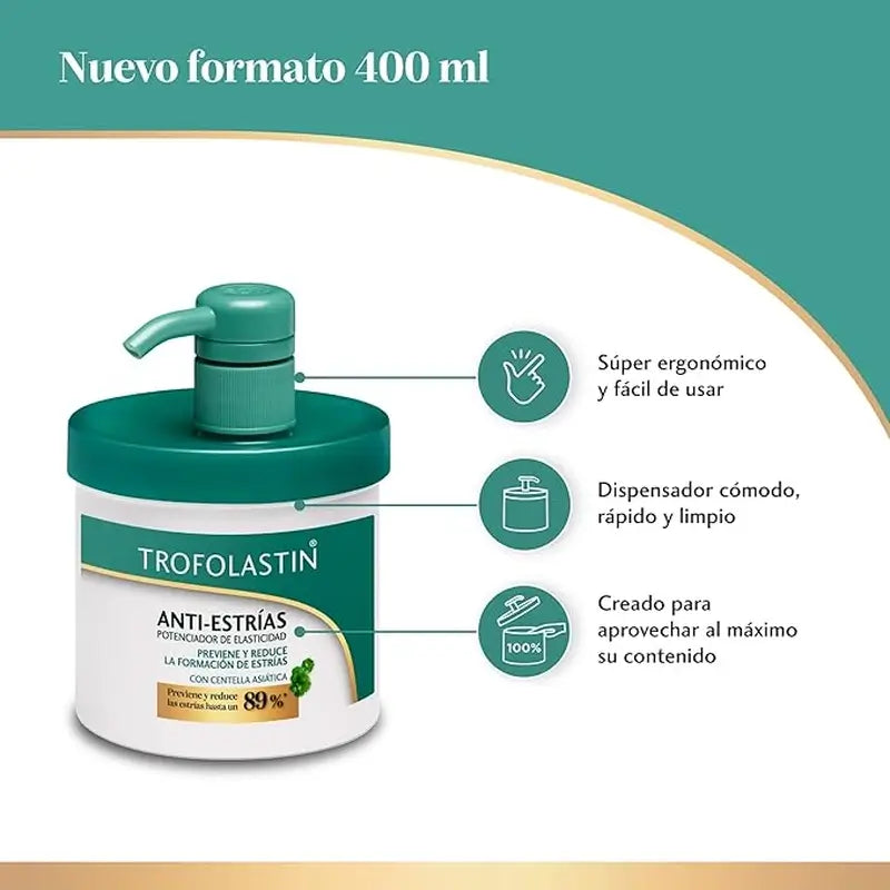 Trofolastin Creme Anti-Estrias, 400 Ml