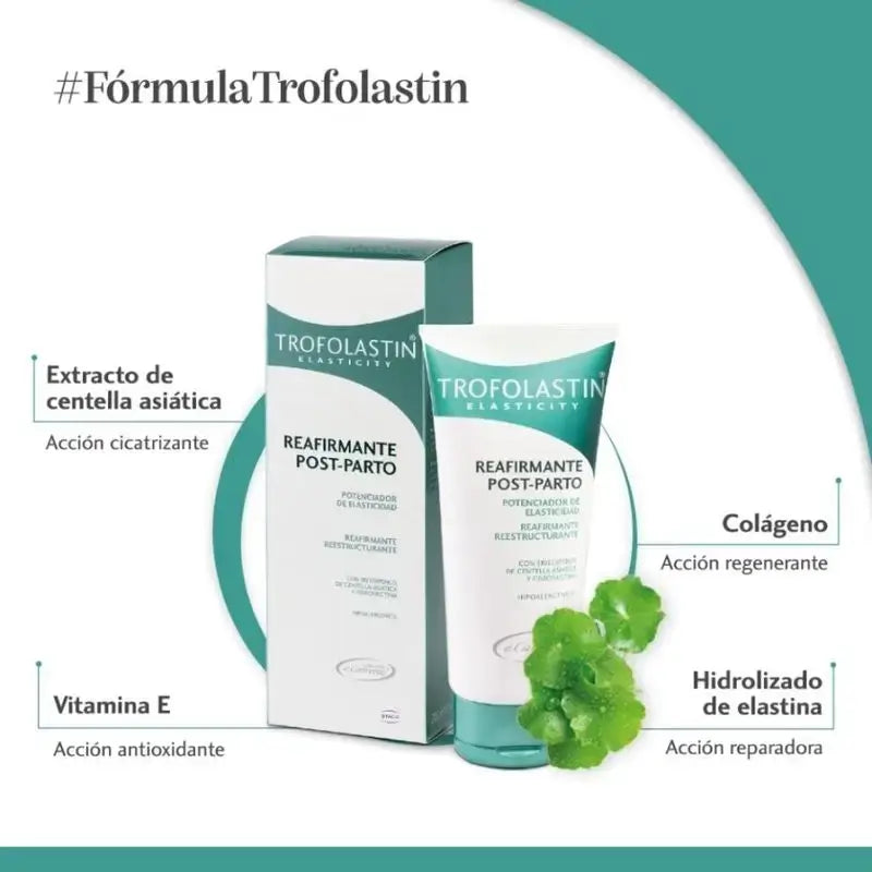 Trofolastin Creme Refirmante Pósparto, Embalagem 2 x 200 ml
