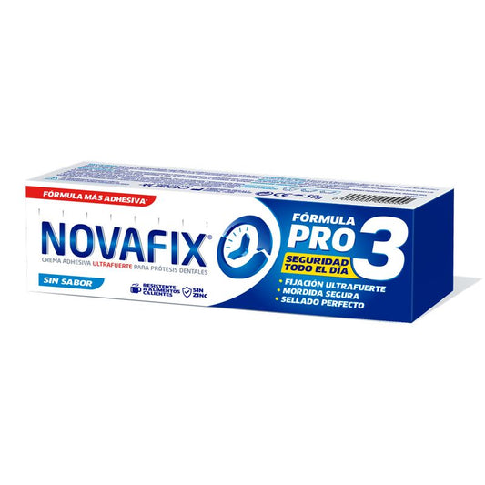 Novafix Pro3 Creme Adesivo para Dentaduras Sem Sabor , 50 g