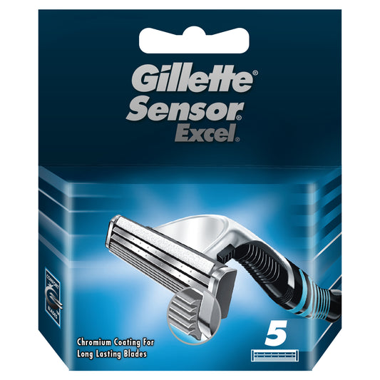 Recarga de lâmina de barbear Gillette Sensor Excel , 5 peças.