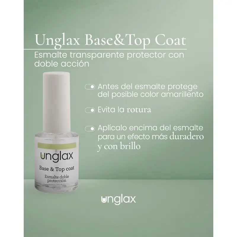 Unglax Base e Top Coat, 10 ml