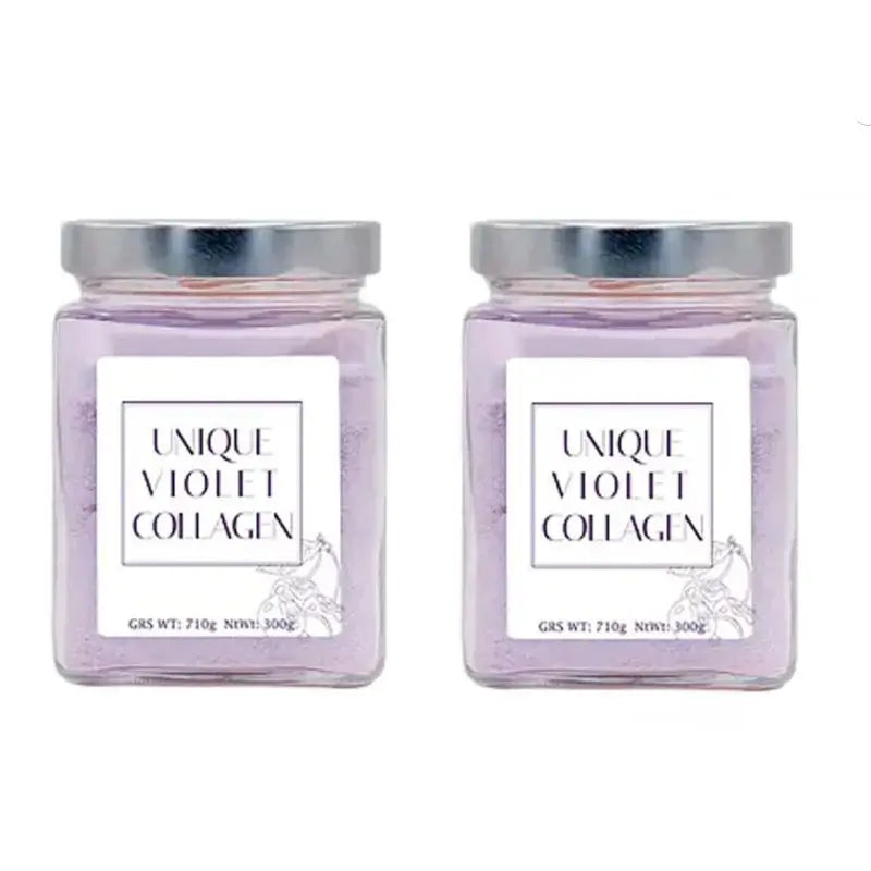 Suplemento nutricional de colagénio Unique Violet, embalagem de 2x300 gramas