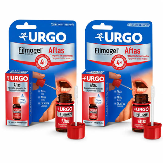 Urgo Aftas Filmogel Frasco de 10 ml, embalagem de 2