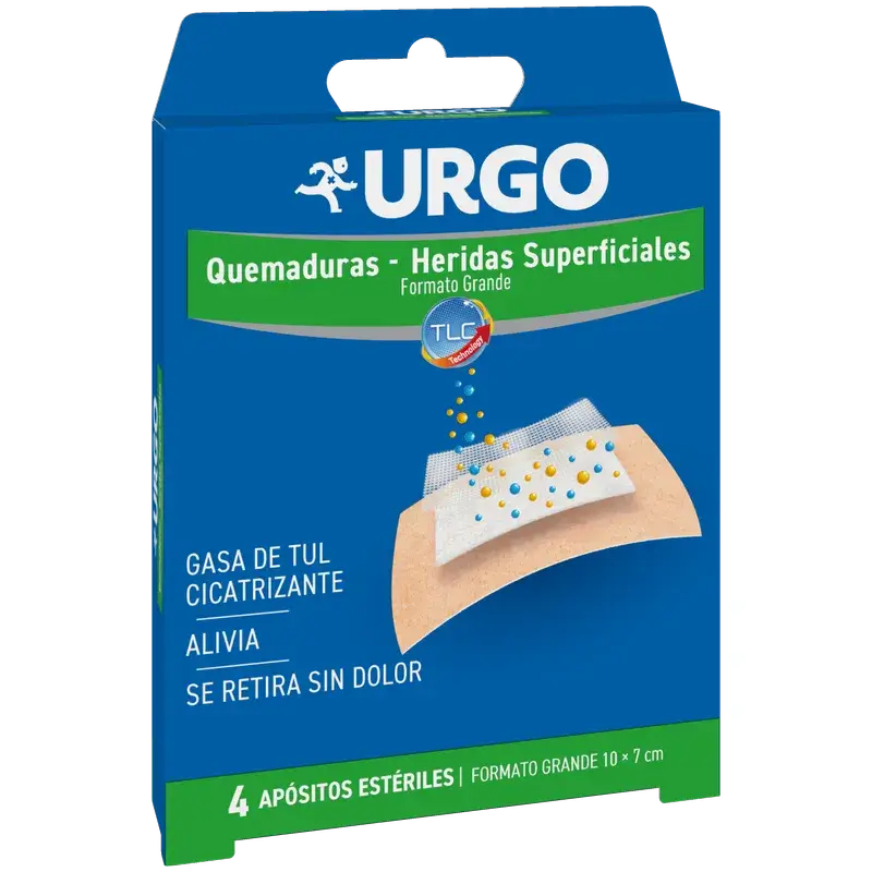 Urgo Penso Estéril para Queimaduras e Feridas Superficiais, 10 X 7 Cm