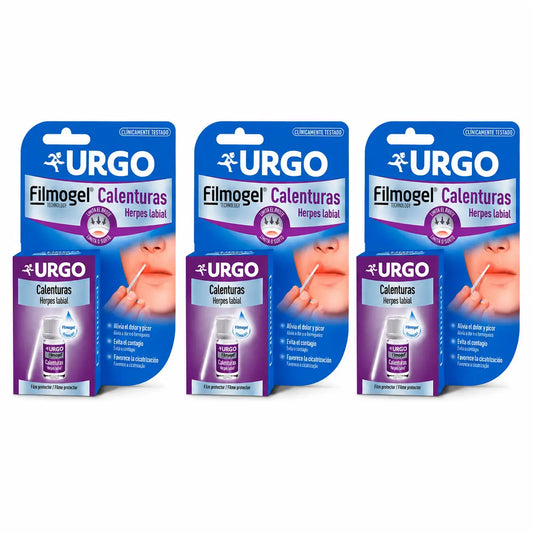 Urgo Filmogel para afta 3 ml, embalagem de 3