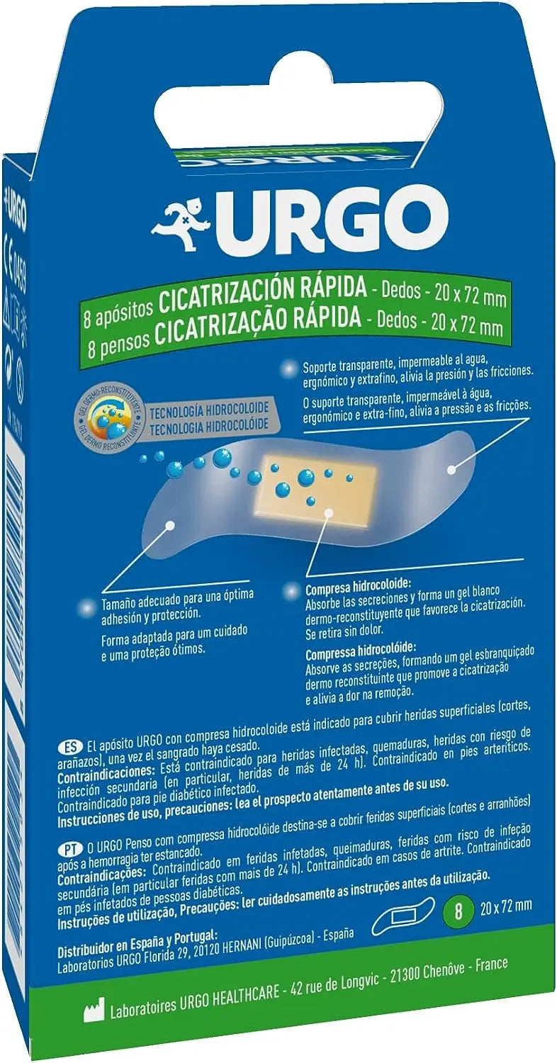 Urgo Rapid Healing Dressing, 8 pensos