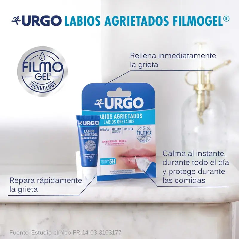 Urgo Lábios Gretados Filmogel, 7 Ml