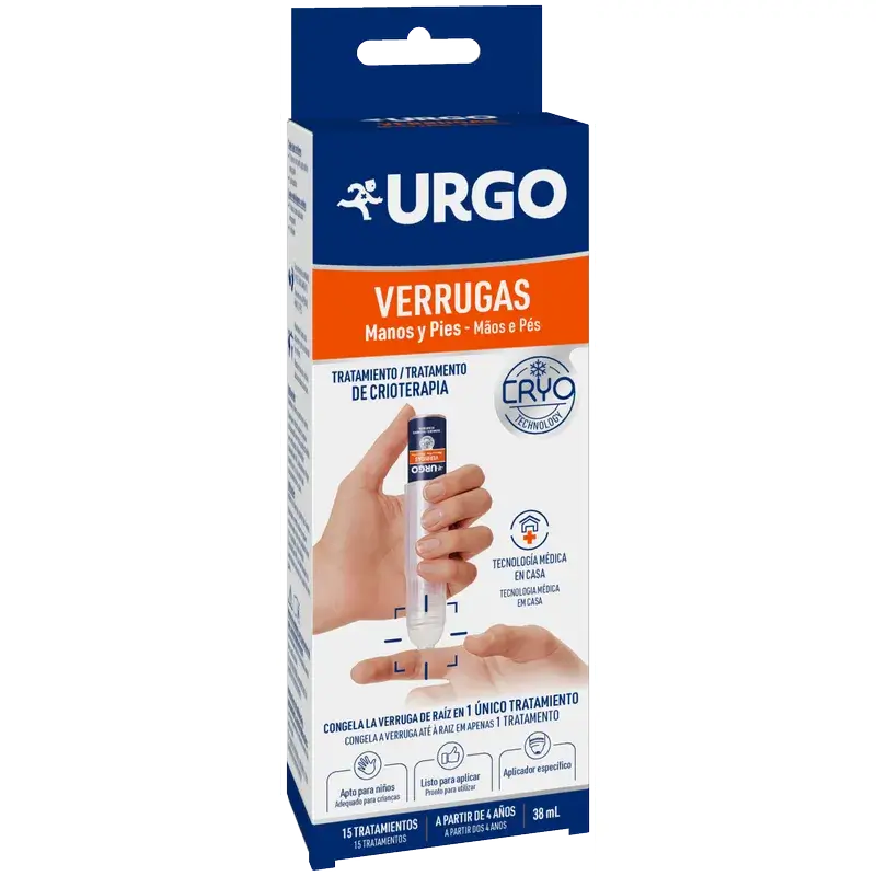 Urgo - Crioterapia para verrugas - frasco de 38 ml, 15 tratamentos