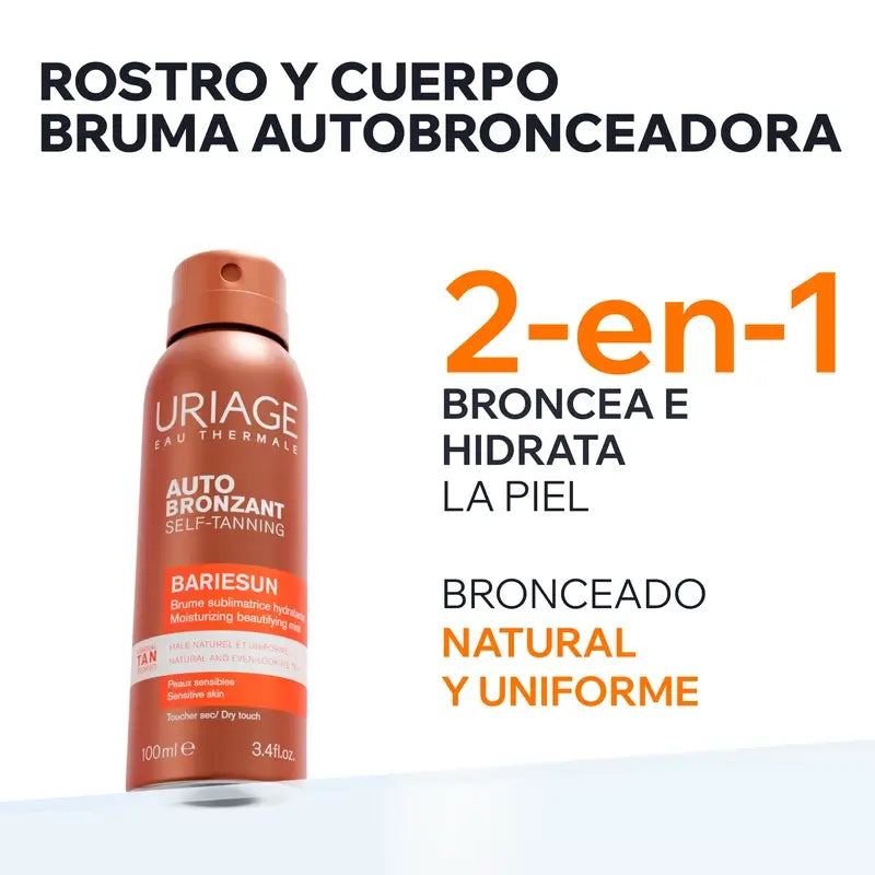 Uriage Bariésun Autobronzeamento Névoa Térmica 100 ml