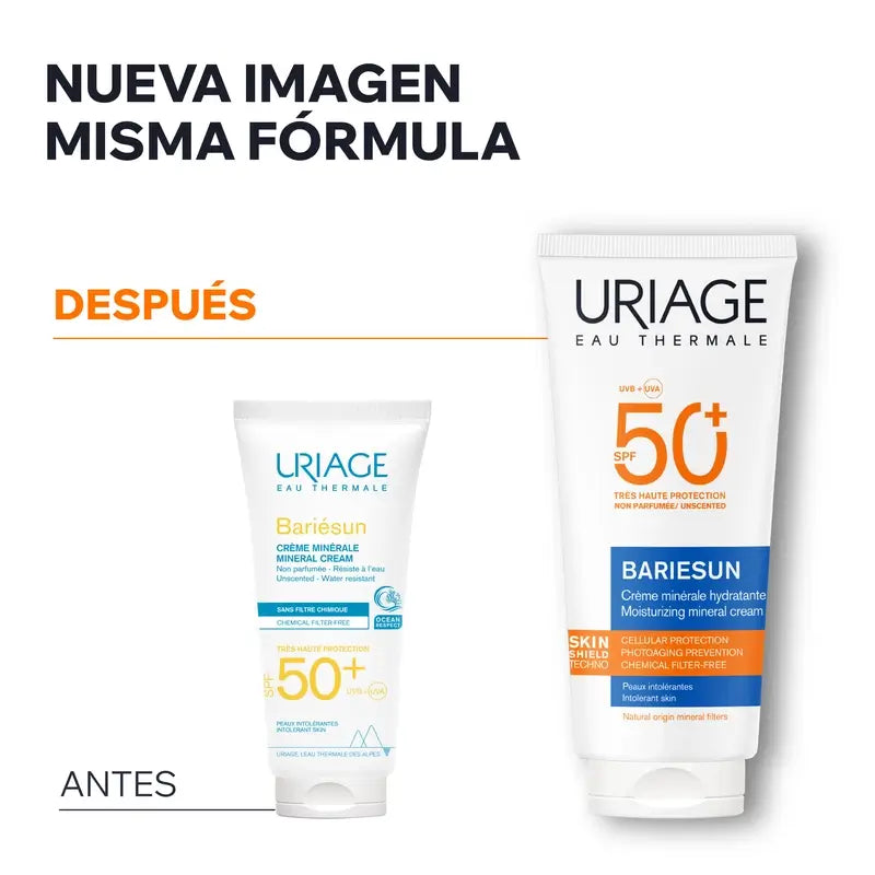 Uriage Bariésun Creme Mineral SPF 50+ 100 ml