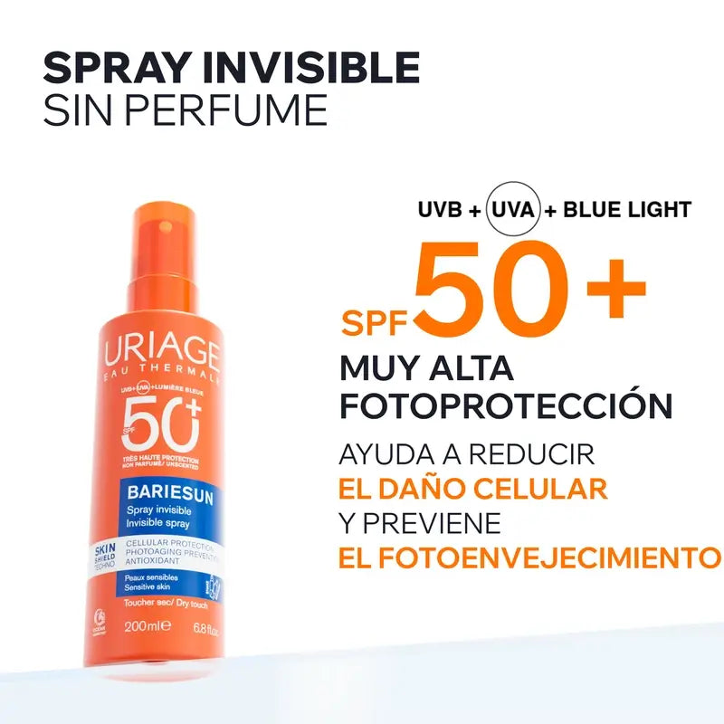 Uriage Bariésun Spray não perfumado SPF 50+ 200 ml