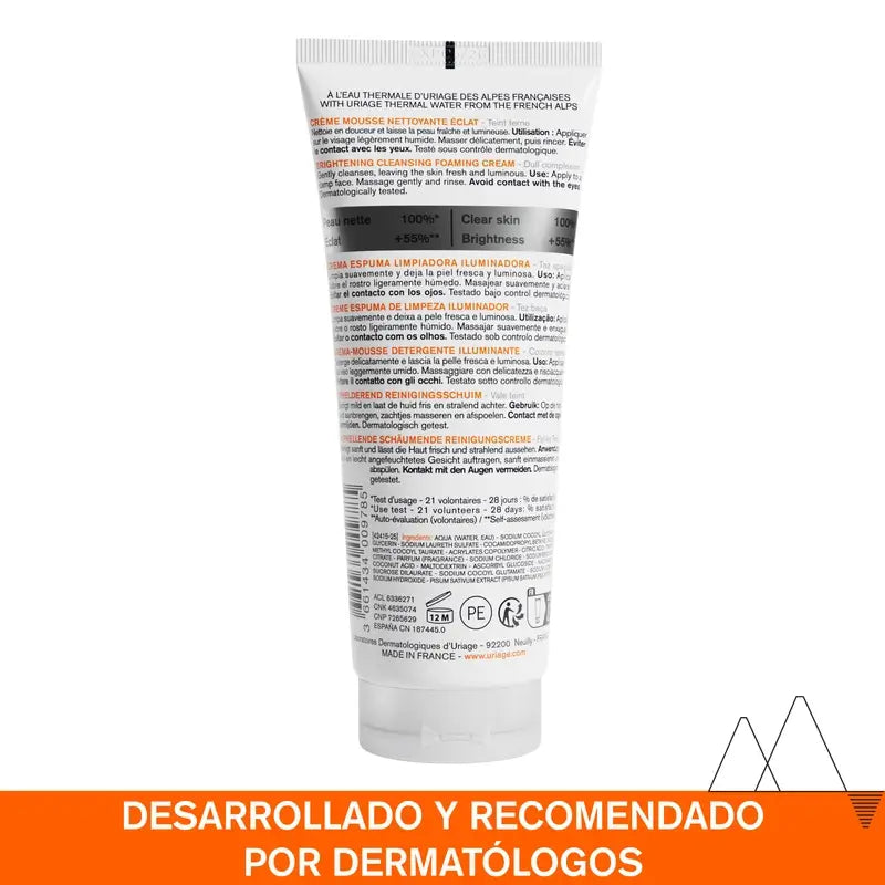 Uriage Dépiderm Espuma de Limpeza Luminosa 100Ml