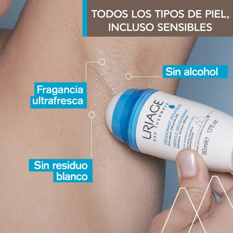 Uriage Desodorizante Suave 50Ml Pele Sensível 24H