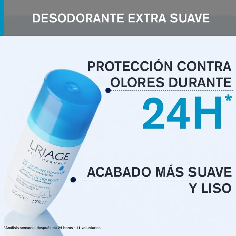 Uriage Desodorizante Suave 50Ml Pele Sensível 24H