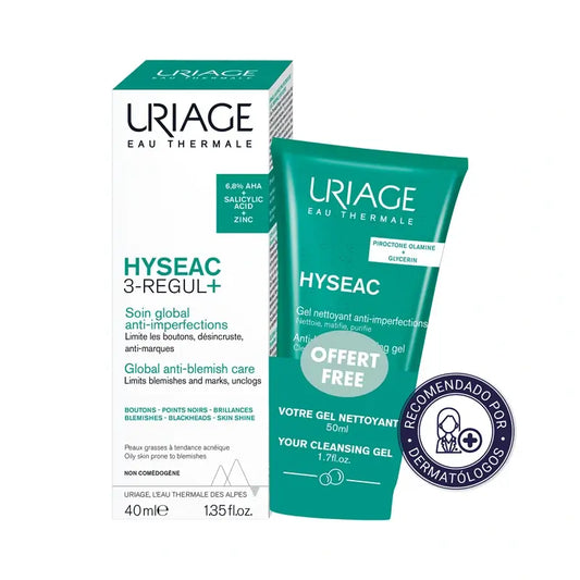 Uriage Promo Hyseac 3-Regul+ Gel de Limpeza 50 Ml Grátis