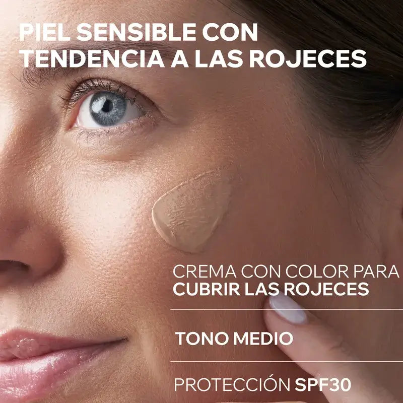 Uriage Roséliane Cc Creme Spf30 Creme colorido para peles sensíveis, vermelhas, com rosácea e hiper-reactivas, 40 ml