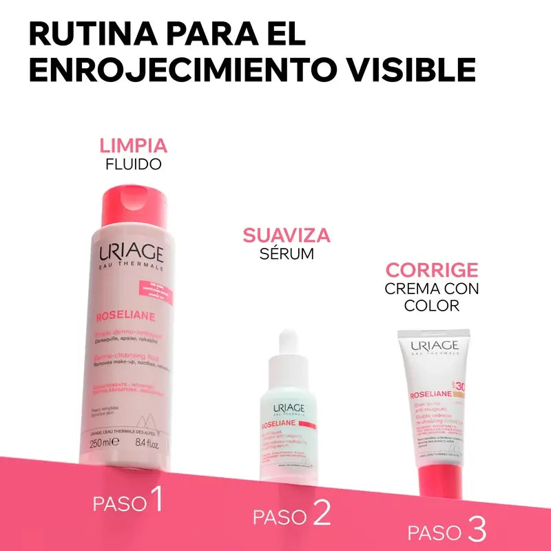 Uriage Roséliane Cc Creme Spf30 Creme colorido para peles sensíveis, vermelhas, com rosácea e hiper-reactivas, 40 ml