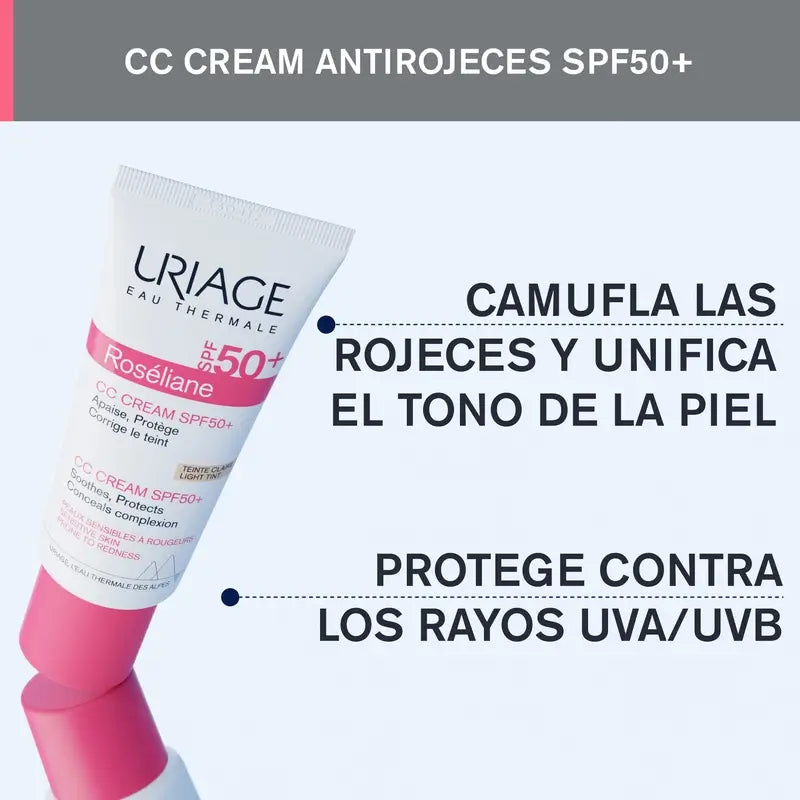 Uriage Roséliane Cc Creme Spf50+, 40Ml