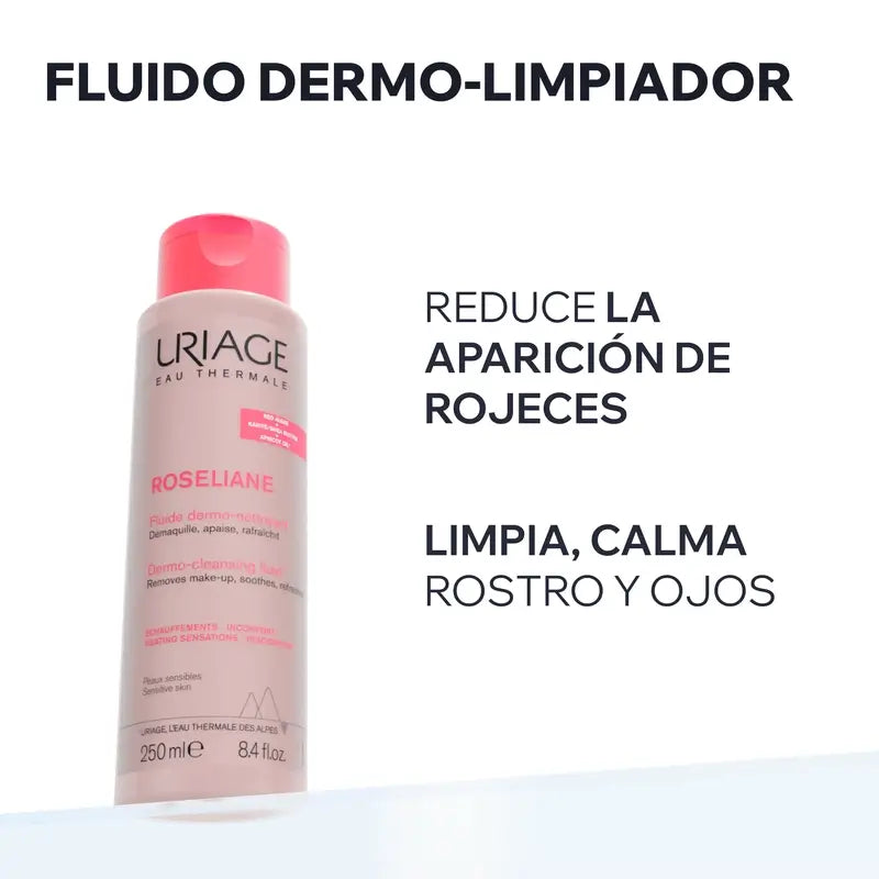 Uriage Roséliane Fluido Dermo-Limpante, 250 ml