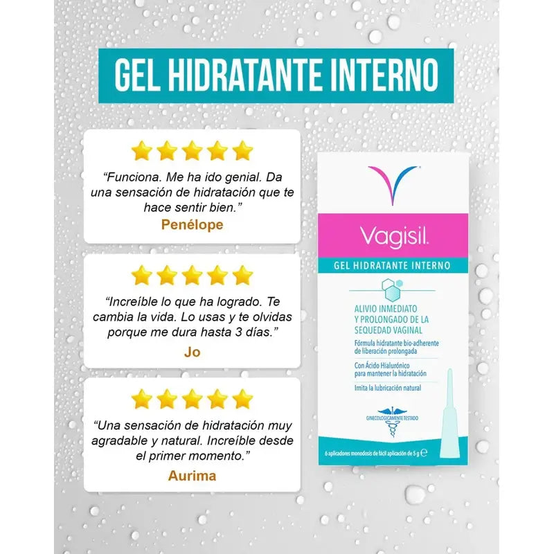 Vagisil Gel Hidratante Interno 6 Aplicadores 5 ml