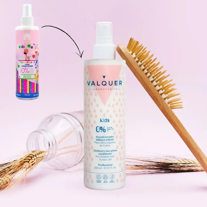 Valquer Hair Care Condicionador Bifásico para Crianças, 300 ml