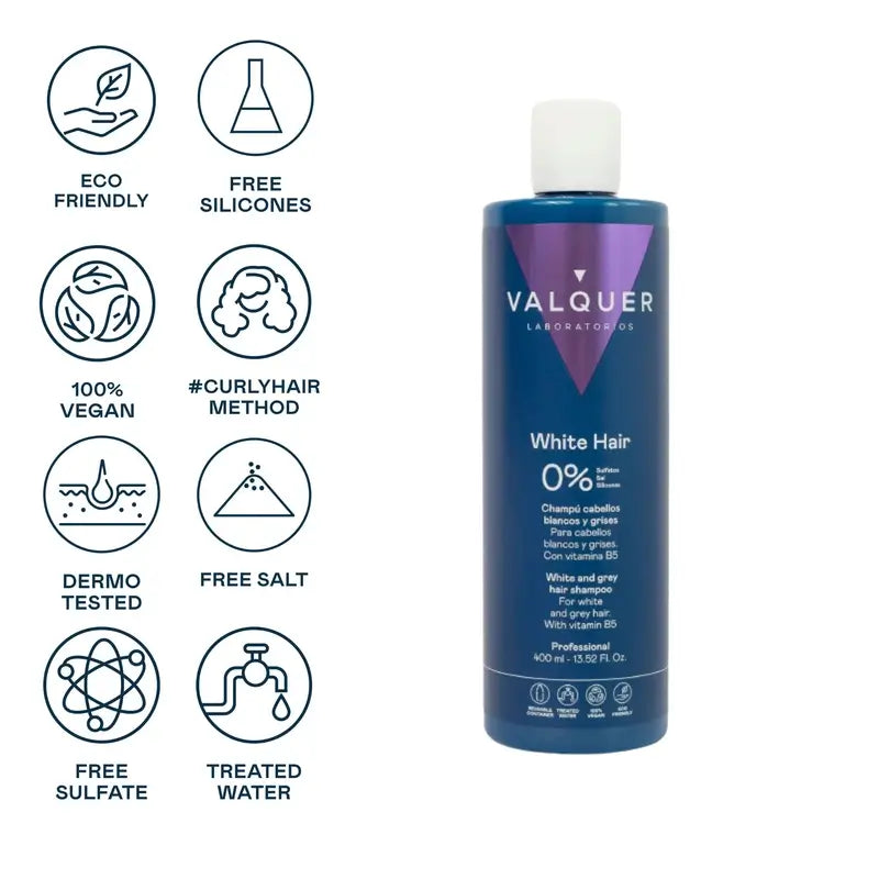 Valquer Hair Care Champô Silver Platinum, 400 ml