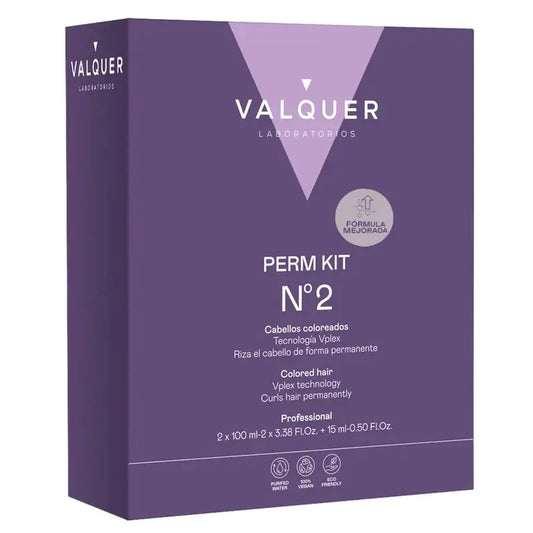 Valquer Professional Perm Kit - N.º 2 (Cabelos pintados) , 210 ml