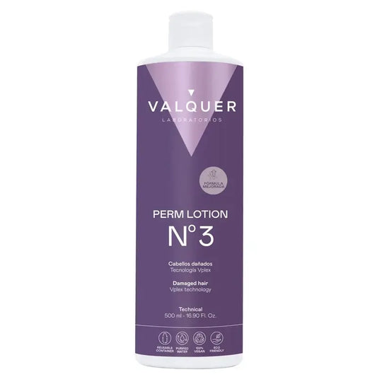 Valquer Perming Liquid Nº3 (Cabelos Danificados) , 500 ml