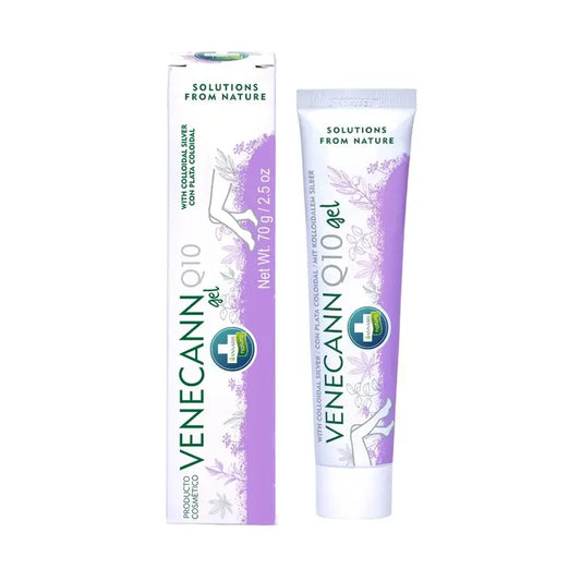 Varicann Q10 - Gel de cânhamo natural e vegan - Alívio para pernas cansadas, 70 gramas
